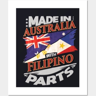 Made In Australia With Filipino Parts - Gift for Filipino From Philippines Posters and Art